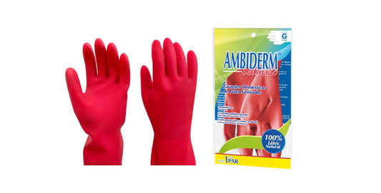 GUANTE DOMÉSTICO ROJO AMBIDERM